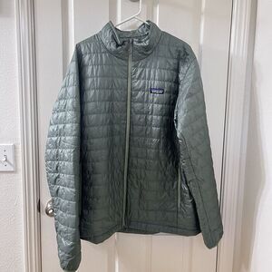 Patagonia Men's Nano Puff Jacket Green Primaloft Windproof Water-Resistant XXL